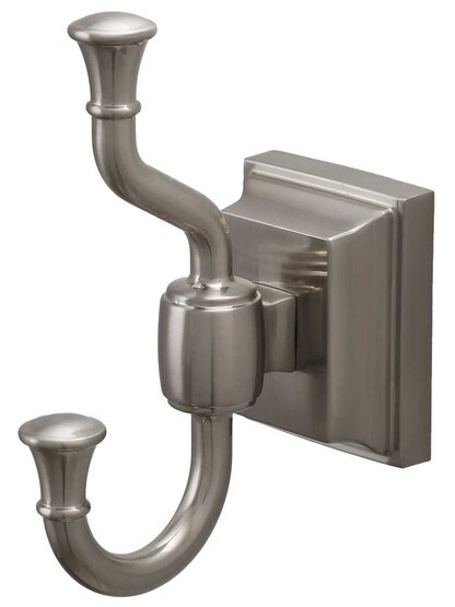 Stratton Towel Hook in Satin Nickel.